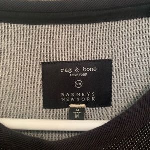 Rag & Bone crewneck black long sleeve shirt size medium